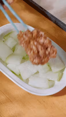 肉末蒸冬瓜