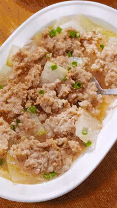 肉末蒸冬瓜