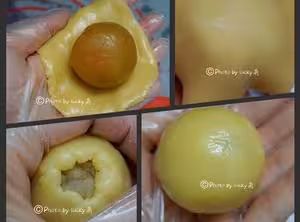 廣式蓮蓉（豆沙）蛋黃月餅（超詳細步驟）