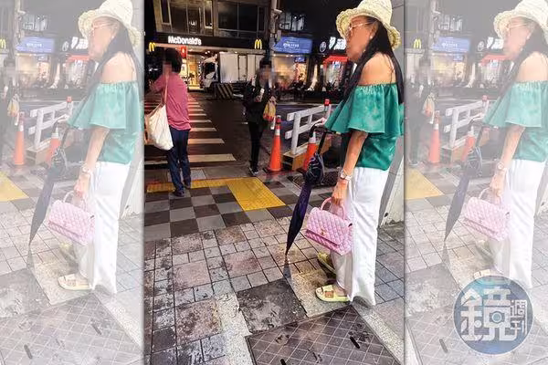 許純美腫一圈現身街頭! 百元拖鞋搭20萬香奈兒包…弟弟曝近況