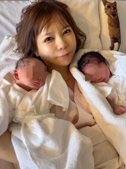 快訊/中川翔子生了!首曬照「兩手緊抱雙胞胎」性別體重大方公開