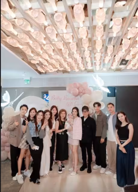 TVB小花為女兒辦180天宴！圈中港姐好友現身祝賀！TVB高層樂易玲也來了