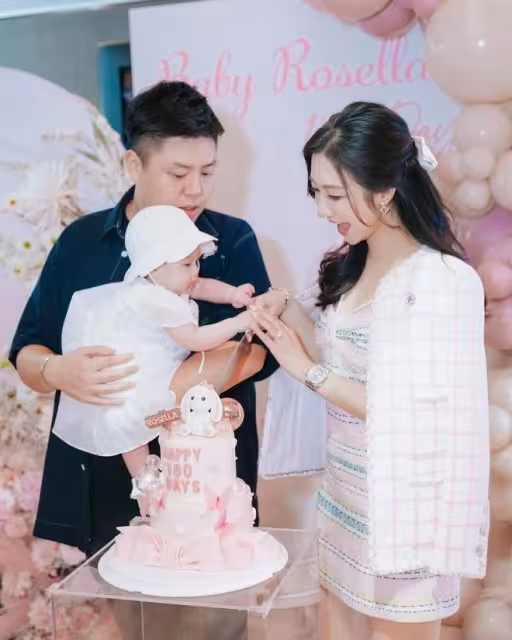 TVB小花為女兒辦180天宴！圈中港姐好友現身祝賀！TVB高層樂易玲也來了