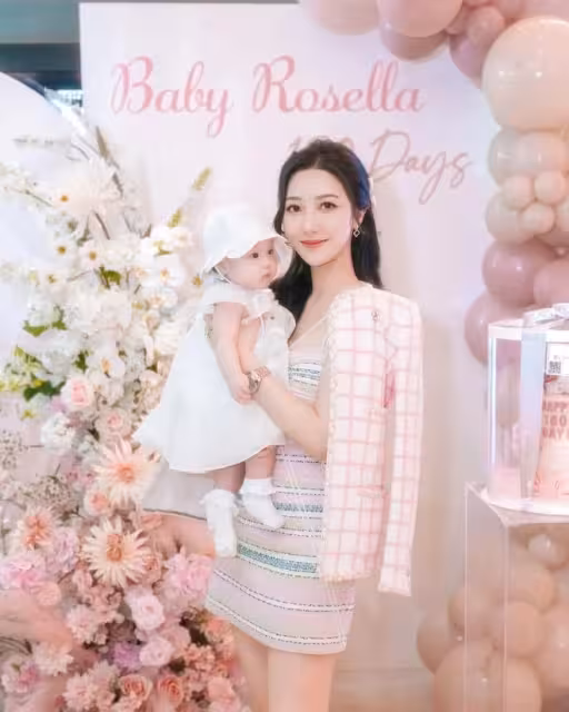 TVB小花為女兒辦180天宴！圈中港姐好友現身祝賀！TVB高層樂易玲也來了