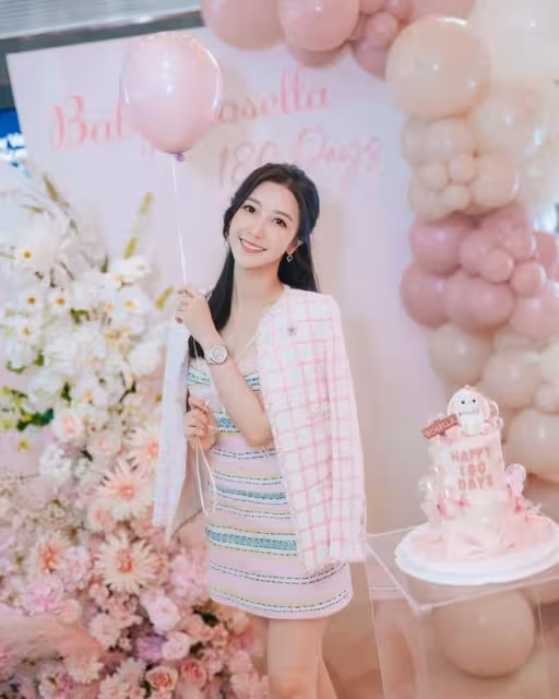 TVB小花為女兒辦180天宴！圈中港姐好友現身祝賀！TVB高層樂易玲也來了