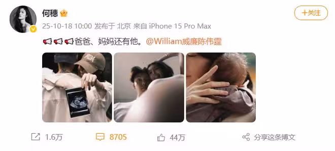 陳偉霆何穗官宣生子!四年秘戀時間線曝光,為何內娛隱婚生子成風