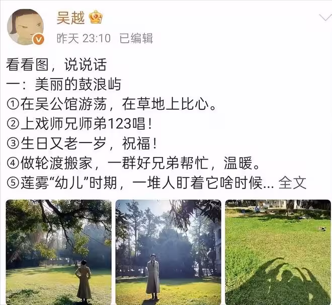 麗穎吳越周迅生日有人城市投屏有人默默無聞！只見新人笑不聞舊人