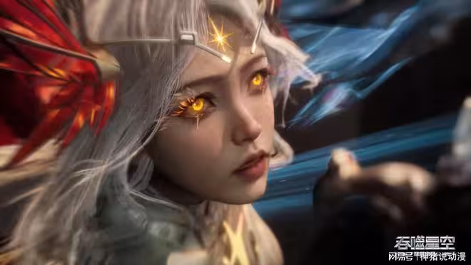 吞噬星空：女主徐欣新造型曝光，貴婦感拉滿，黑裙配白絲襪好性感