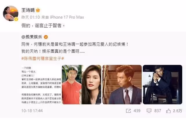 陳偉霆剛官宣當爸「超模妻遭挖結婚史」 何穗前夫爆假富豪…真相打臉
