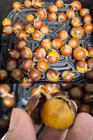 空氣炸鍋版烤栗子（無糖無油）