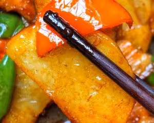 五花肉乾煎土豆