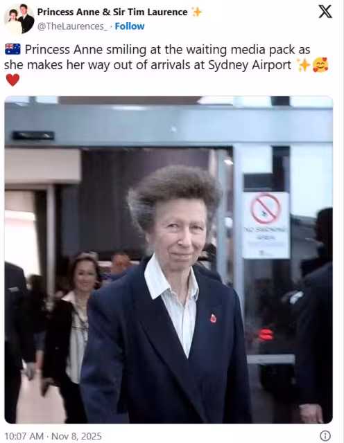 「勞模公主」安妮訪澳!一下飛機就開工,煙燻儀式迎接搶盡風頭!
