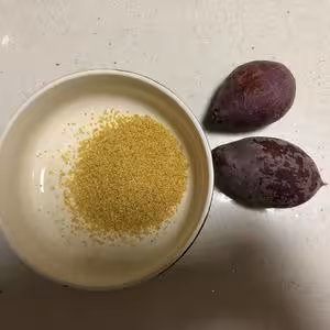 完美的紫薯小米粥