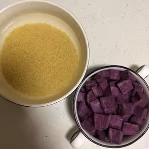 完美的紫薯小米粥