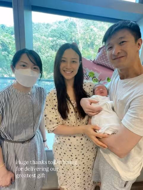 恭喜!TVB前東張女神宣布生女!大曬全家福!稱經歷人生最痛16小時!