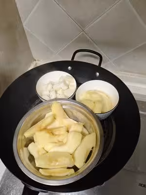 山藥蘋果紅棗饅頭