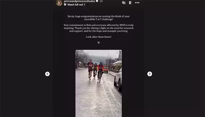威廉王子忙公務，凱特聖誕歌會後關注超馬好友！