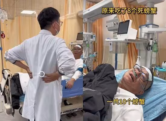 喬任梁爸爸中毒送醫!吃了「8隻死掉大閘蟹」捨不得丟 嚴重病情曝光