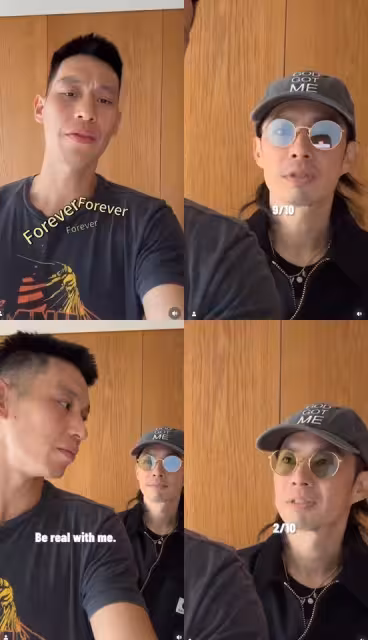 林書豪自信開唱求評分!吳建豪嚴肅臉「給2分」 他笑到手機拿不穩