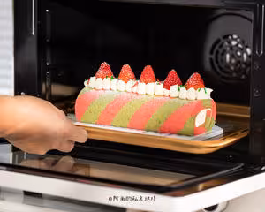 聖誕節特輯：聖誕雙色蛋糕卷~超有氛圍感的一款蛋糕卷~