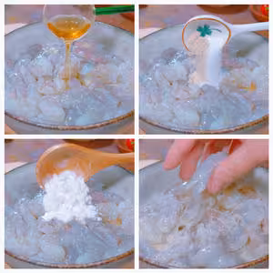 直流口水！製作簡單的甜辣芥末蝦球