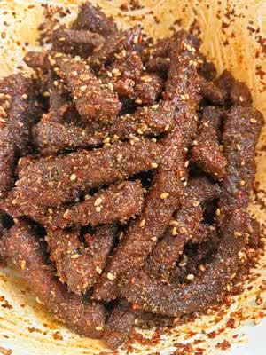 自製麻辣牛肉乾，味道絕了！