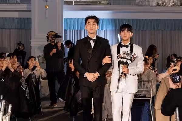 BL劇打破次元牆!葛兆恩、紀成澔「席開18桌」比照真實婚禮