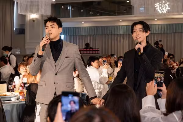BL劇打破次元牆!葛兆恩、紀成澔「席開18桌」比照真實婚禮