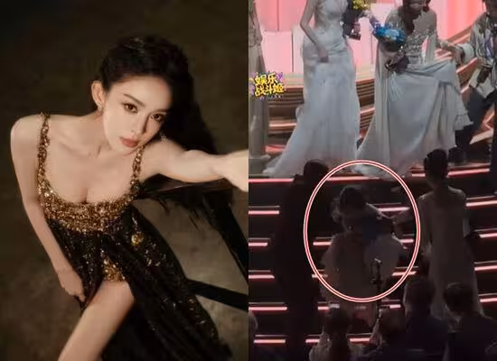 微博之夜／女星爆意外！章若楠、古力娜扎當眾慘跌　尷尬畫面全播出