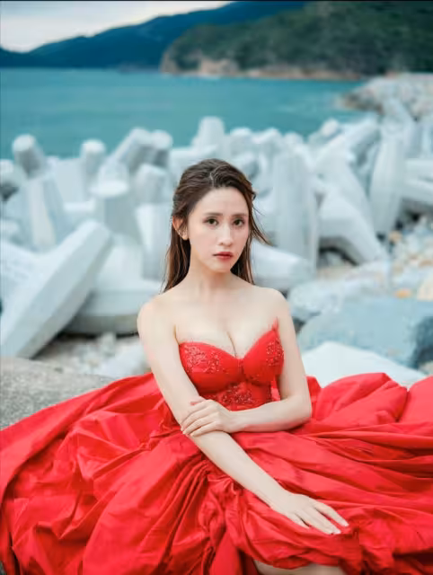 31歲TVB東張女神情人節穿火紅長裙，大曬傲人身材！用周深歌詞勉勵單身族
