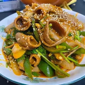 韓式辣炒牛腸