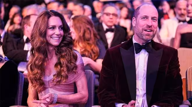 凱特王妃粉裙再現BAFTA,王室同框讓人目不轉睛!
