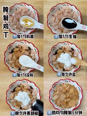 低卡美味❗️嫩滑蘆筍口蘑炒雞丁，這味道絕了