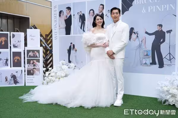 婚禮放閃金句連發！吳品潔認「被帥臉迷惑」　禾浩辰喊：娶對人了