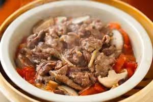 番茄香菇蒸牛肉