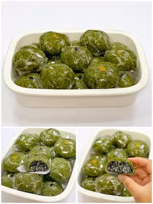青團教程｜黑芝麻花生艾草青團