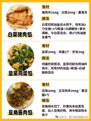 包子餡配方