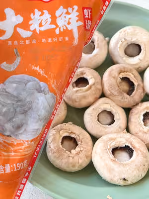 快樂減脂，鮮美Q彈的【口蘑蝦滑】