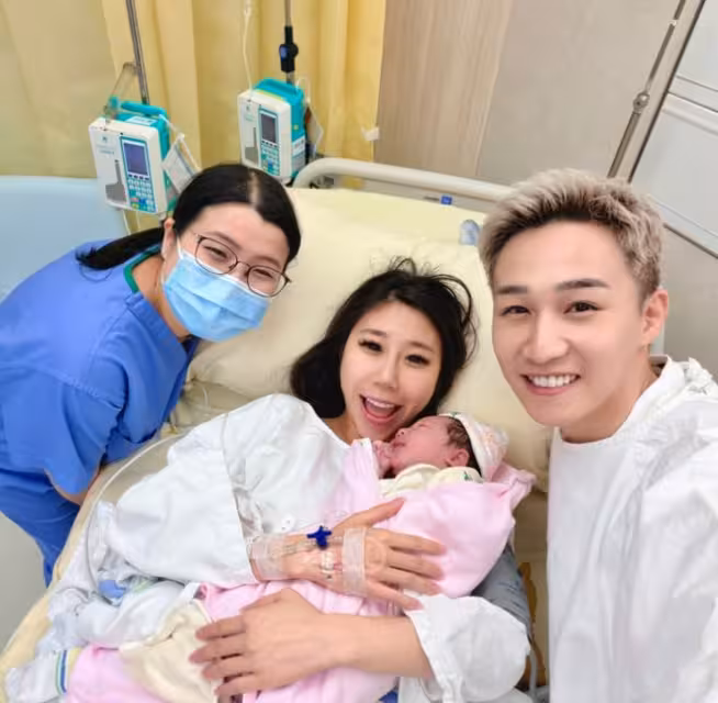 恭喜！TVB小生宣布當爸爸！凌晨四點半才收工後趕到醫院！豪門妻子產下7.7斤胖女寶