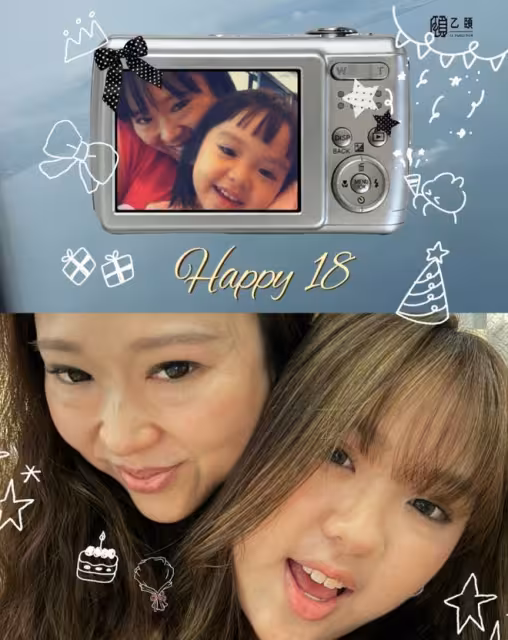TVB男星女兒大曬低胸短裙豐滿照！慶18歲生日！網友驚呼：越長越漂亮
