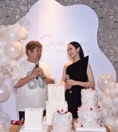 曾罹淋巴癌熬12次化療！胡瓜乾女兒迎40歲生日　父女相擁落淚