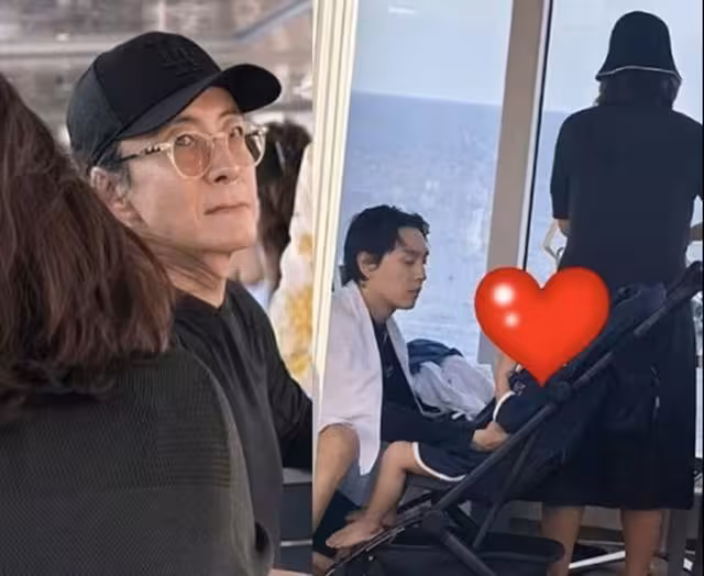 53歲裴勇浚帶娃近照太震撼!零皺紋還是帥 韓網熱議:保養很好