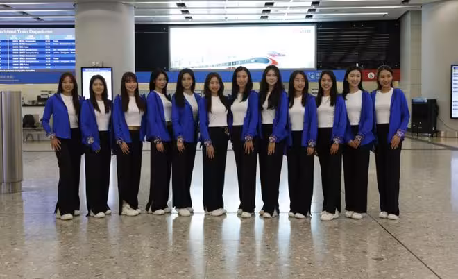港姐12位佳麗坐高鐵赴湖南拍外景!TVB三大女星跟團出發!現場照曝光!