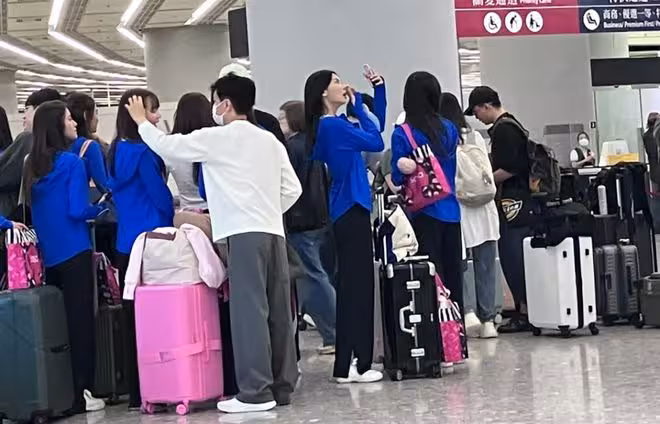 港姐12位佳麗坐高鐵赴湖南拍外景!TVB三大女星跟團出發!現場照曝光!