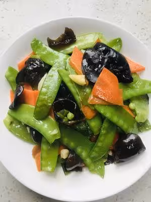 小炒荷蘭豆木耳