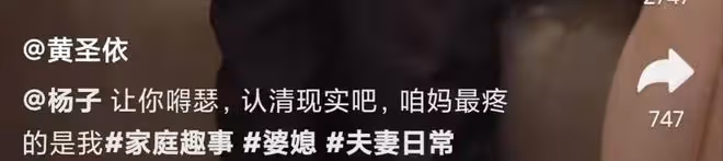 楊子一家三口罕同框，87歲婆婆看黃聖依滿眼寵溺，送兒子臨期食品