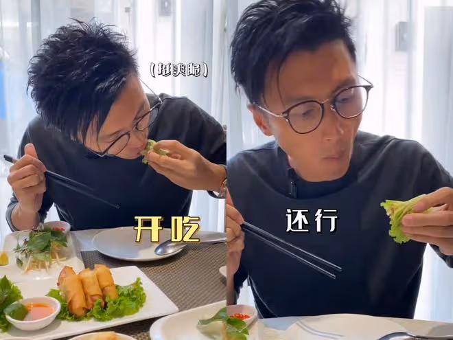 謝霆鋒出門吃越南菜，戴百萬手錶啃雞翅，網友：干點正事吧！