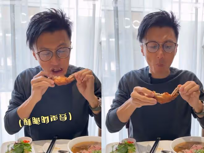 謝霆鋒出門吃越南菜，戴百萬手錶啃雞翅，網友：干點正事吧！