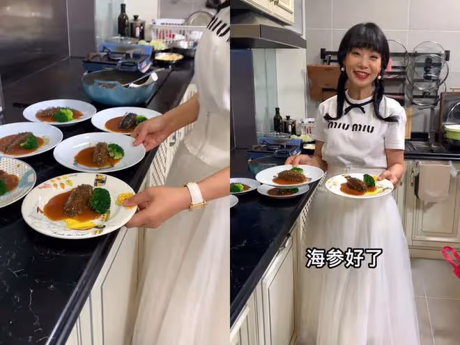 李燦森現身豪宅吃大餐，個性拘謹顯靦腆，桌上鮑魚燕窩隨便吃