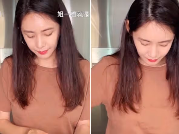 秋瓷炫和丈夫在家吃火鍋,身穿家居服,素顏出鏡狀態超輕鬆